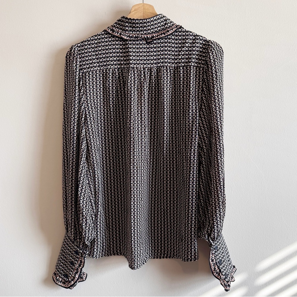 sale | max studio | patterned button down - Picture 3 of 4